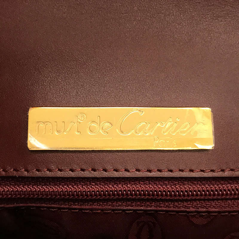 Cartier / カルティエ レザー ショルダーバッグ 保存袋付き