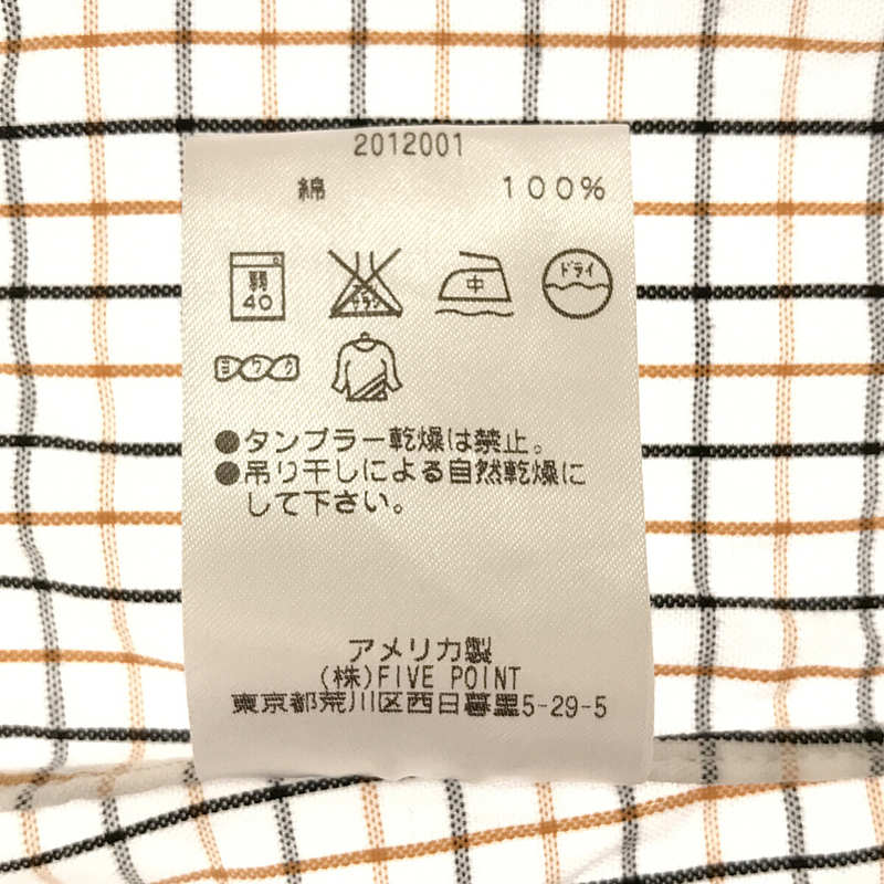 INDIVIDUALIZED SHIRTS / インディビジュアライズドシャツ MOJITO USA製 チェック BB ボタンダウン シャツ