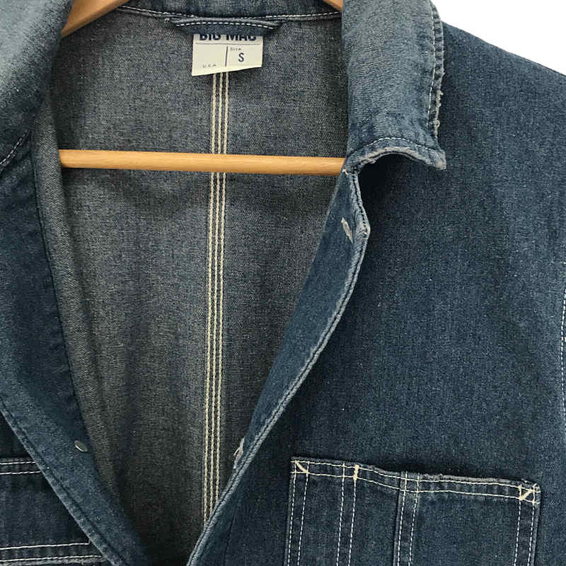 BIG MAC / ビッグマック DENIM COVERALL 10oz ユーズド 加工 デニム カバーオール ジャケット