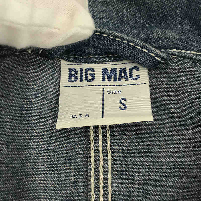 BIG MAC / ビッグマック DENIM COVERALL 10oz ユーズド 加工 デニム カバーオール ジャケット