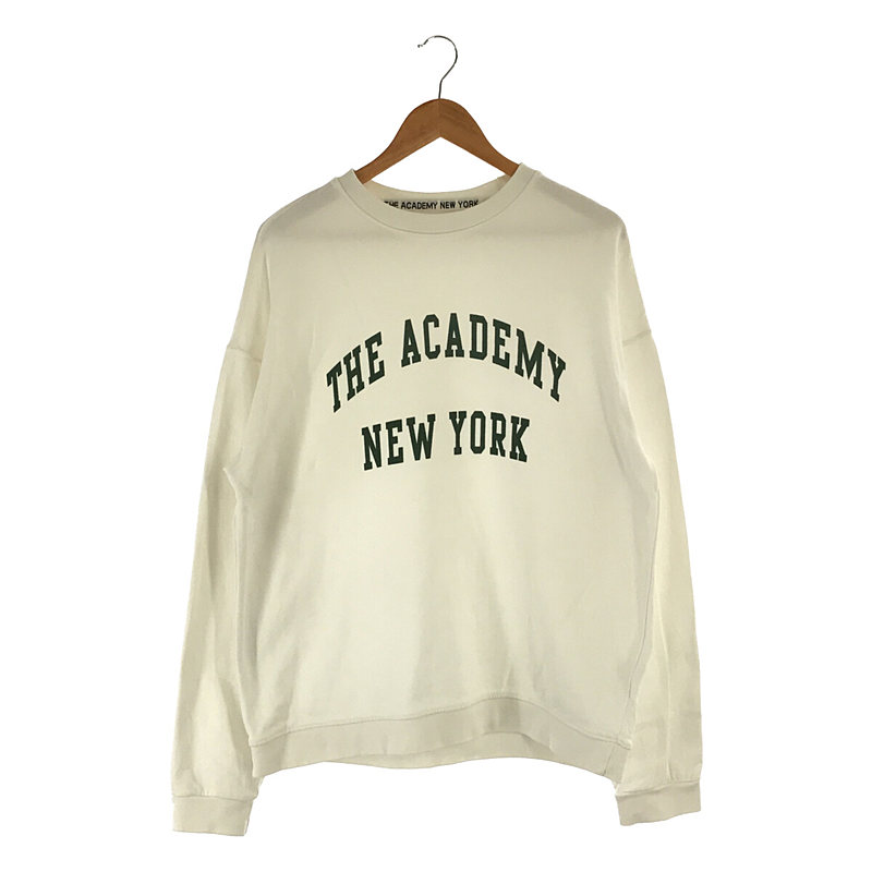 THE ACADEMY NEWYORK CREW NECK クルーネック スウェット WHT