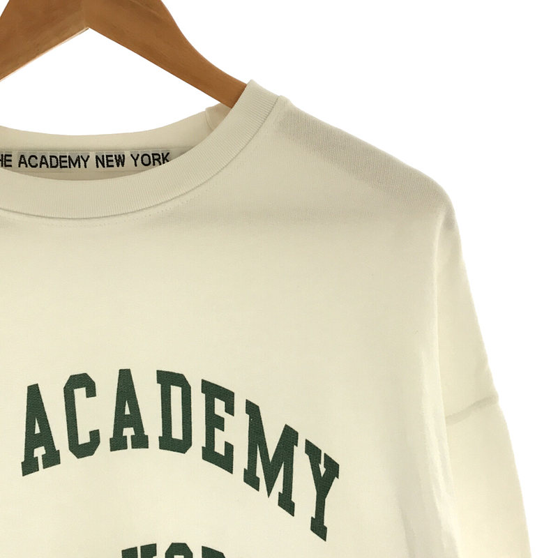 THE ACADEMY NEWYORK CREW NECK クルーネック スウェット WHT