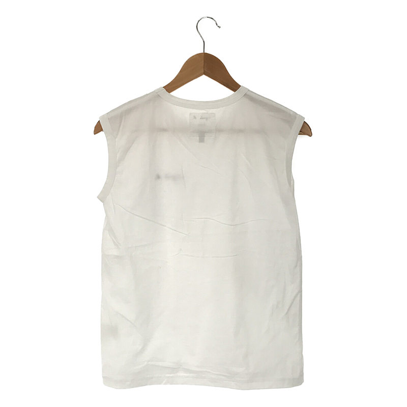 Agnes b. / アニエスベー ADAM ET ROPE' アダムエロペ ロゴ ノースリーブ Tシャツ white