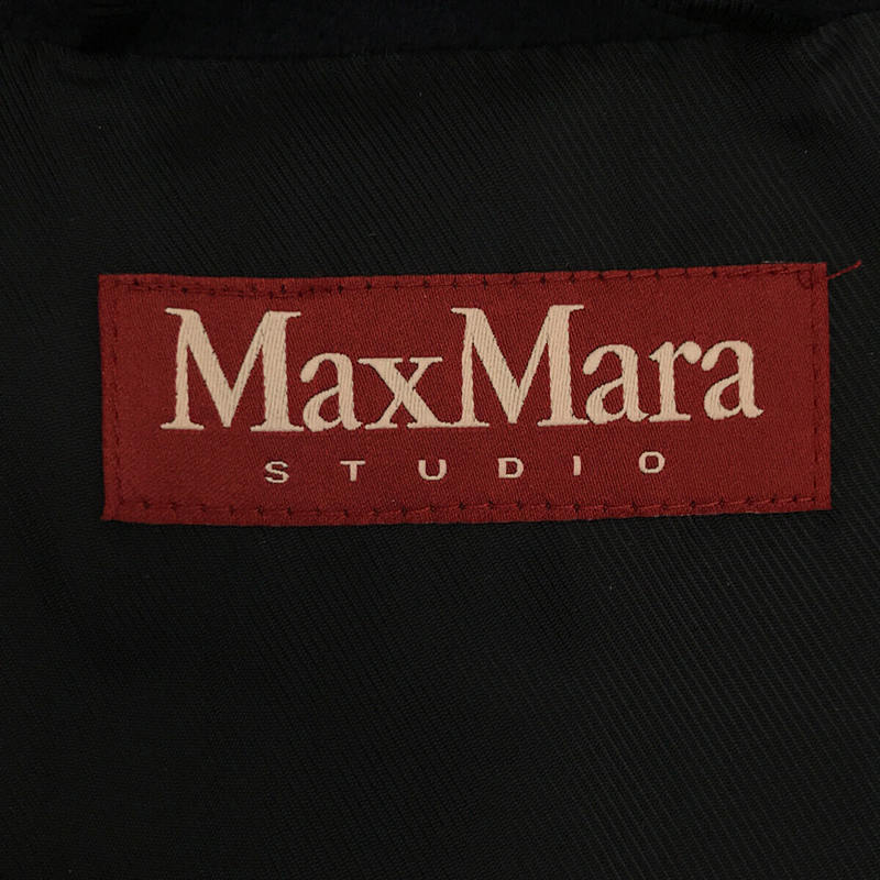 Max Mara / マックスマーラ ウール スタンドカラー 比翼コート