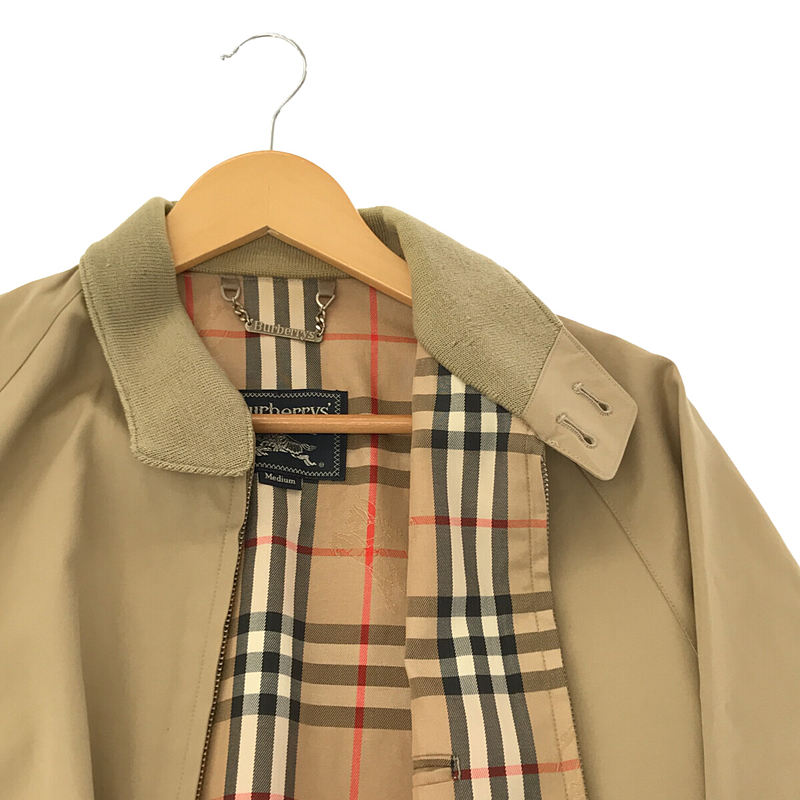 Burberry / バーバリー Vintage ヴィンテージ 裏地 ノバチェック ワンポイント刺繡ロゴ スイング トップ ジャケット ブルゾン