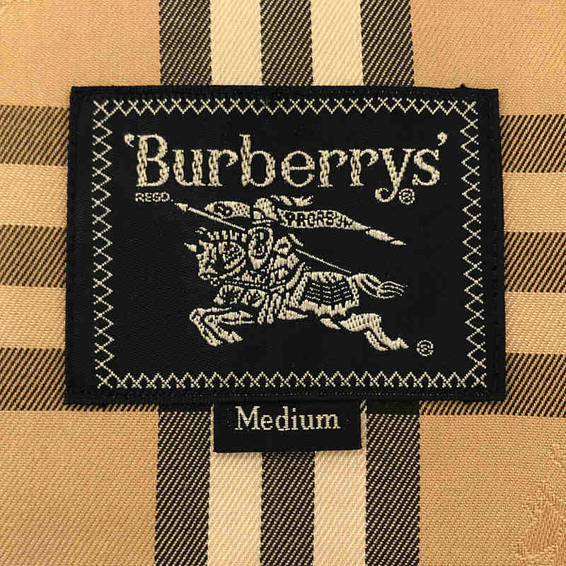 Burberry / バーバリー Vintage ヴィンテージ 裏地 ノバチェック ワンポイント刺繡ロゴ スイング トップ ジャケット ブルゾン