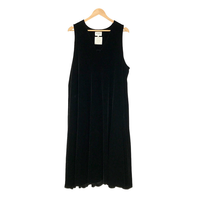 THE DRESS #16 no-sleeve velour one piece ノースリーブ ベロア