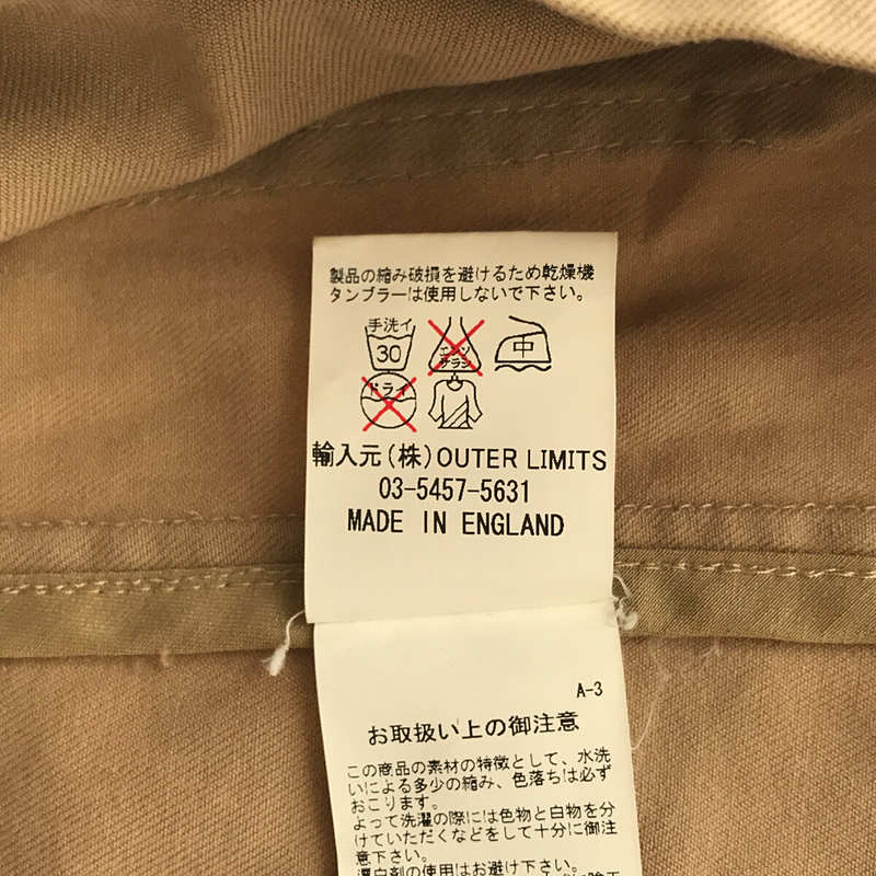 ​NIGEL CABOURN / ナイジェルケーボン 英国製 AUTHENTIC LINE MALLORY JACKET コットン チノ マロリー ジャケット