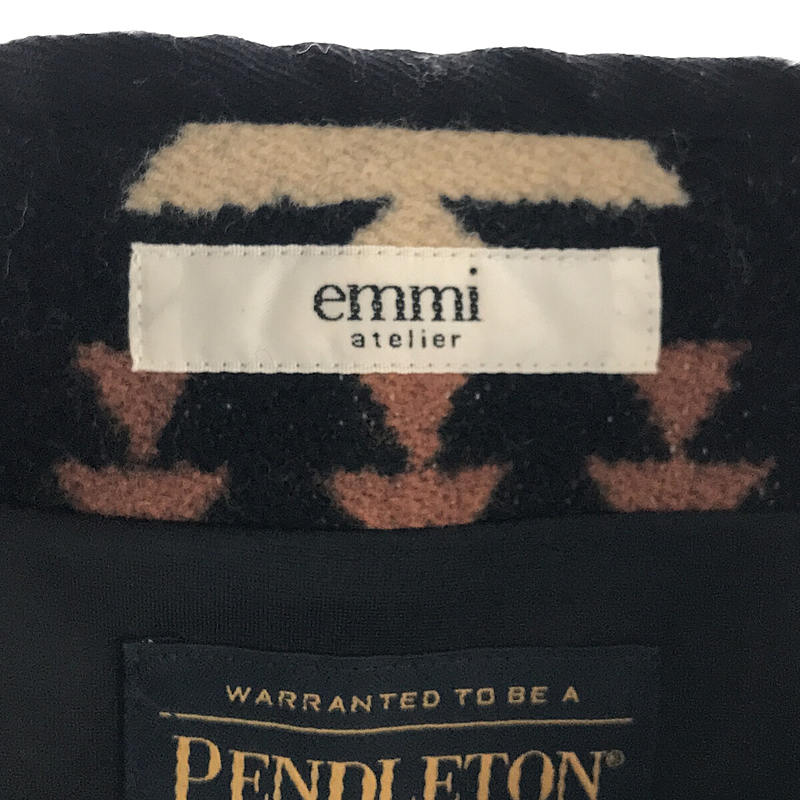 emmi atelier / エミアトリエ × PENDLERON ペンドルトン 別注 キリム柄 ウール タイト スカート