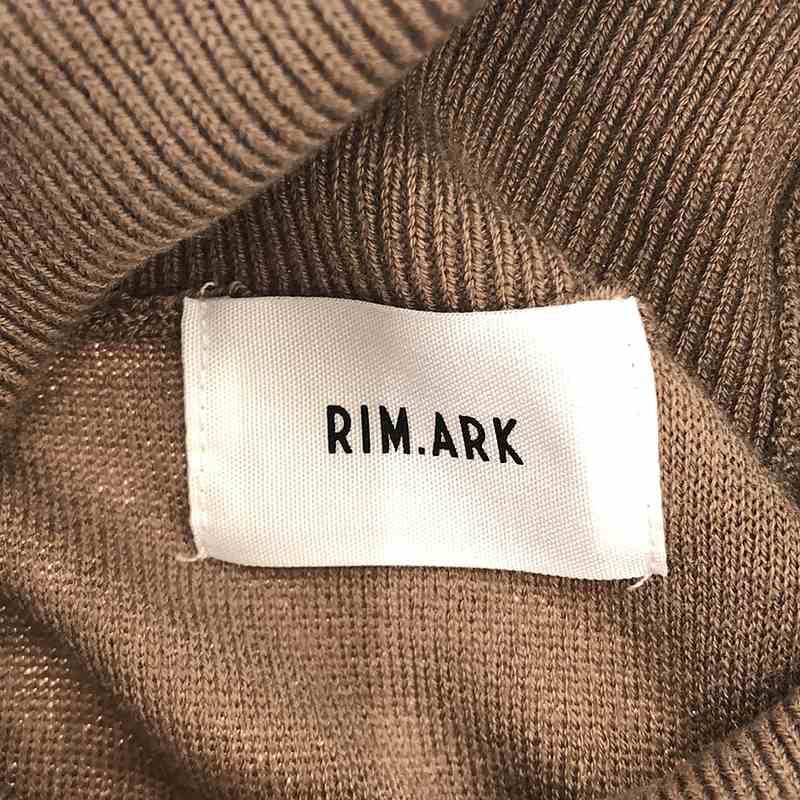 RIM.ARK / リムアーク Raglan sleeve knit OP タートルネック ラグランスリーブ ニットワンピース