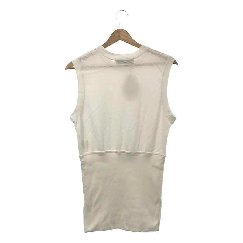 FUMIE=TANAKA / フミエタナカ cotton mesh tank コットンメッシュ リブ切替 タンクトップ