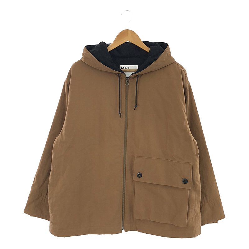 PADDED COTTON NYLON BLOUSON 中綿入り コットンナイロン フーデッド ブルゾン