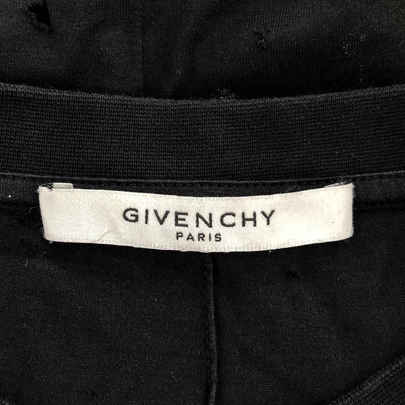 GIVENCHY / ジバンシィ デストロイ ロゴ Tシャツ