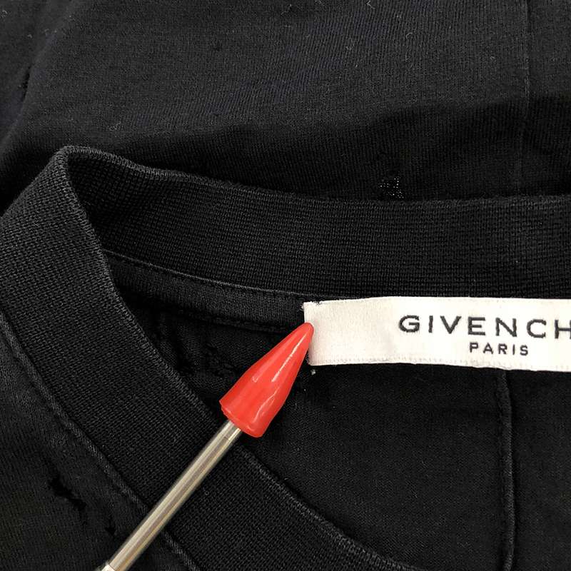 GIVENCHY / ジバンシィ デストロイ ロゴ Tシャツ