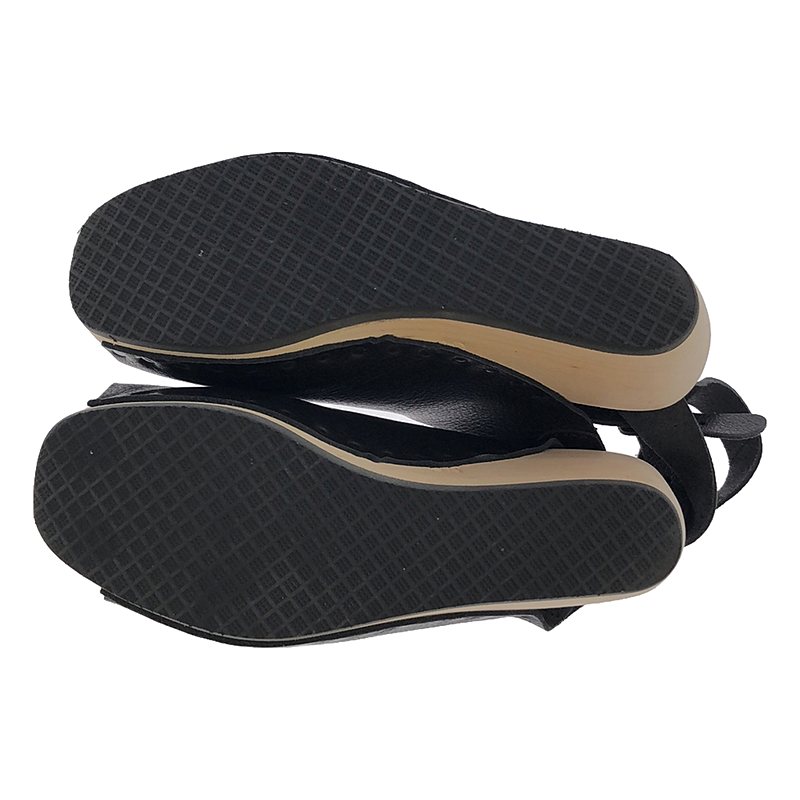 trippen / トリッペン ORINOCO オリノコ オープントゥ アンクルストラップ ウッドソールサンダル