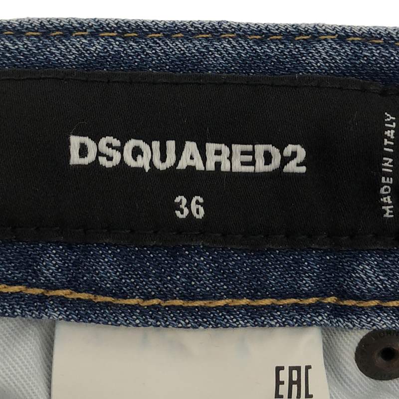 DSQUARED2 / ディースクエアード ダメージ加工 リボン ペイント デニムパンツ