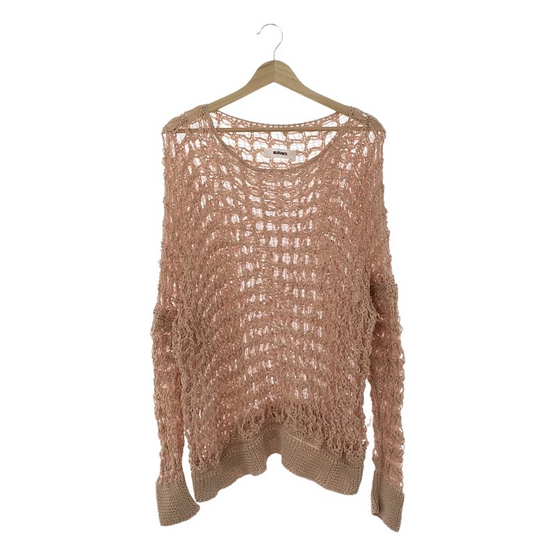 Mesh over knit ニット