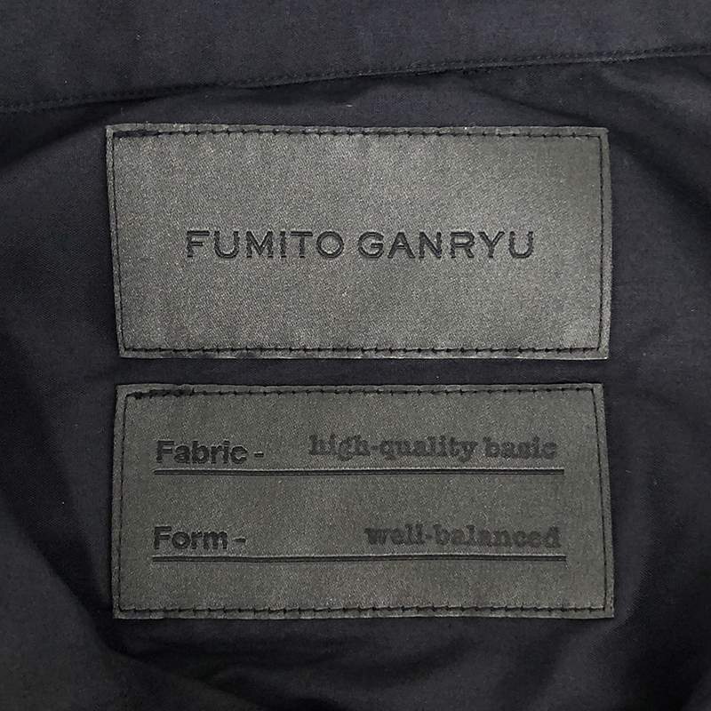 FUMITO GANRYU / フミトガンリュウ フライフロント バックプリーツ シャツ