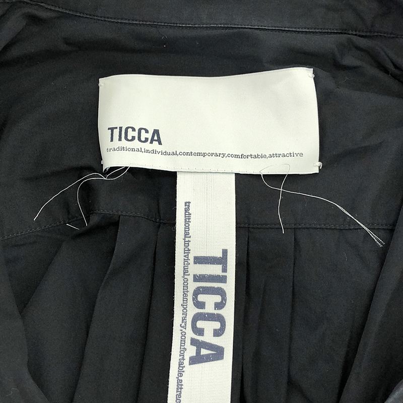 TICCA / ティッカ レースパフスリーブシャツワンピース