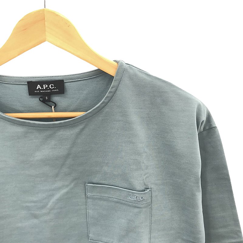 A.P.C. / アーペーセー ロゴ刺しゅう ハーフスリーブ ポケットTシャツ