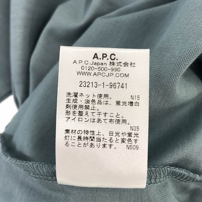 A.P.C. / アーペーセー ロゴ刺しゅう ハーフスリーブ ポケットTシャツ