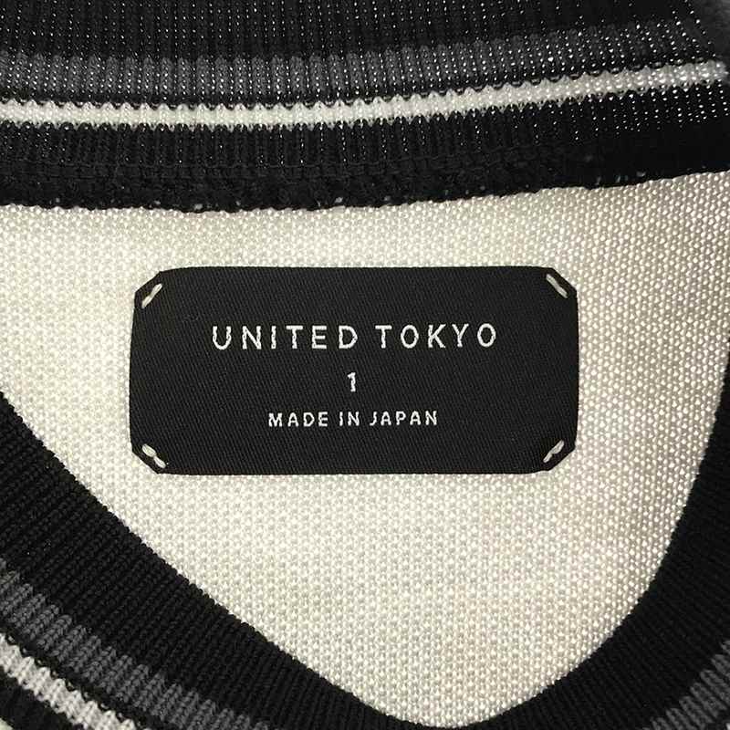 UNITED TOKYO / ユナイテッドトウキョウ リブライン クルーネックニット