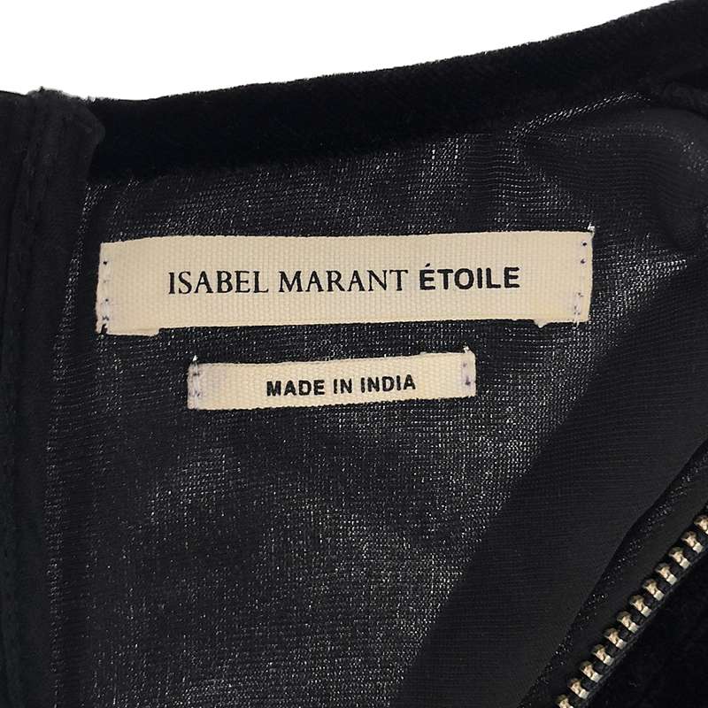 ISABEL MARANT ETOILE / イザベルマランエトワール ベロア バックジップワンピース