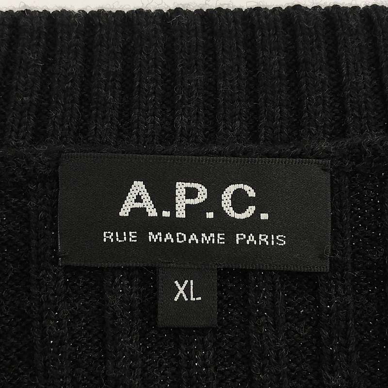 A.P.C. / アーペーセー ウール ミリタリー リブニットセーター