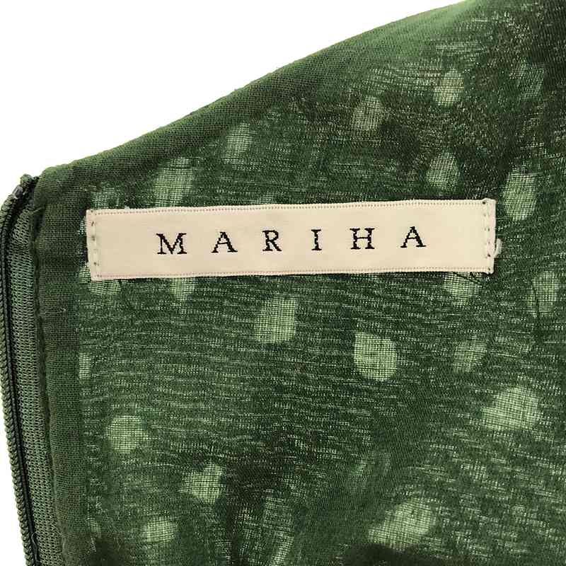 MARIHA / マリハ × BEAMS マドモアゼルのドレス ランダムドットプリント カシュクールワンピース