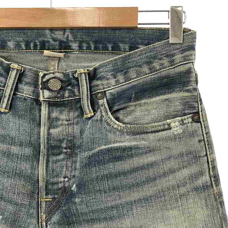 RRL / ダブルアールエル ヴィンテージ ペンキ加工 スリムナローセルビッチデニムパンツ