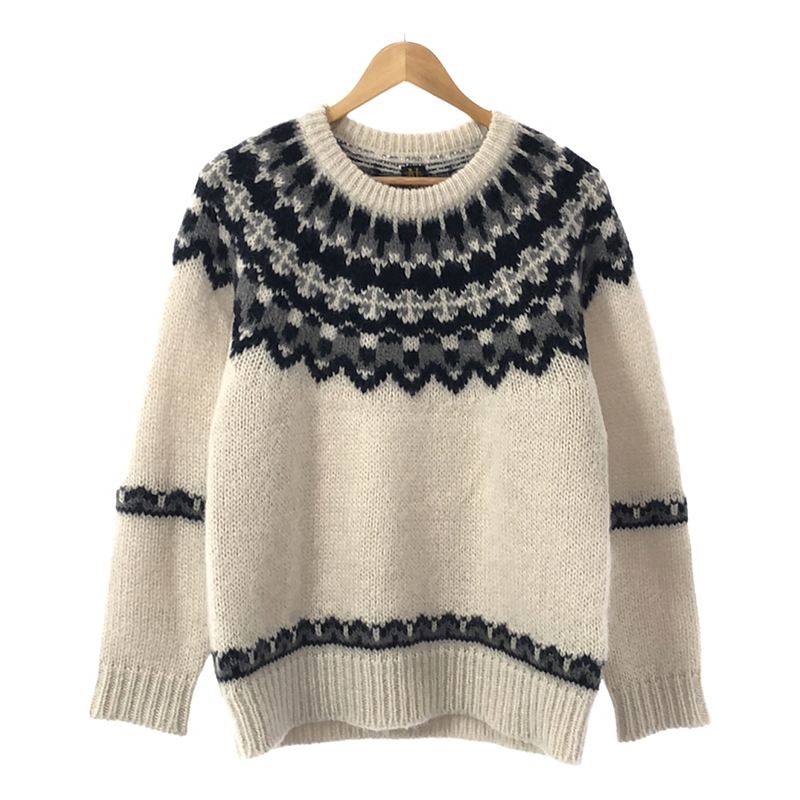 MOHAIR NORDIC CREW NECK / ノルディック モヘヤ ニット