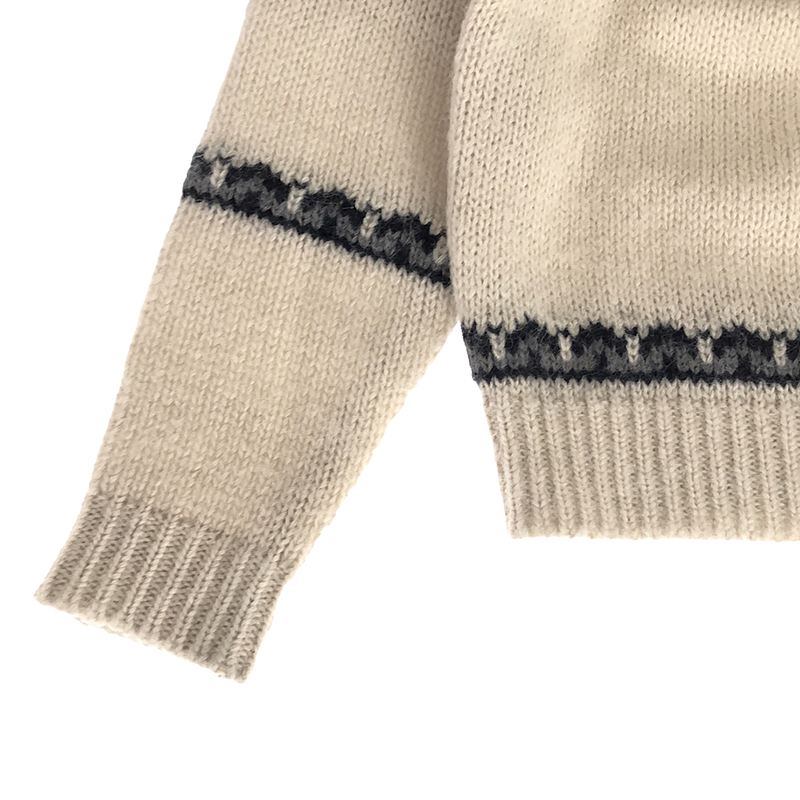 BATONER / バトナ― MOHAIR NORDIC CREW NECK / ノルディック モヘヤ ニット