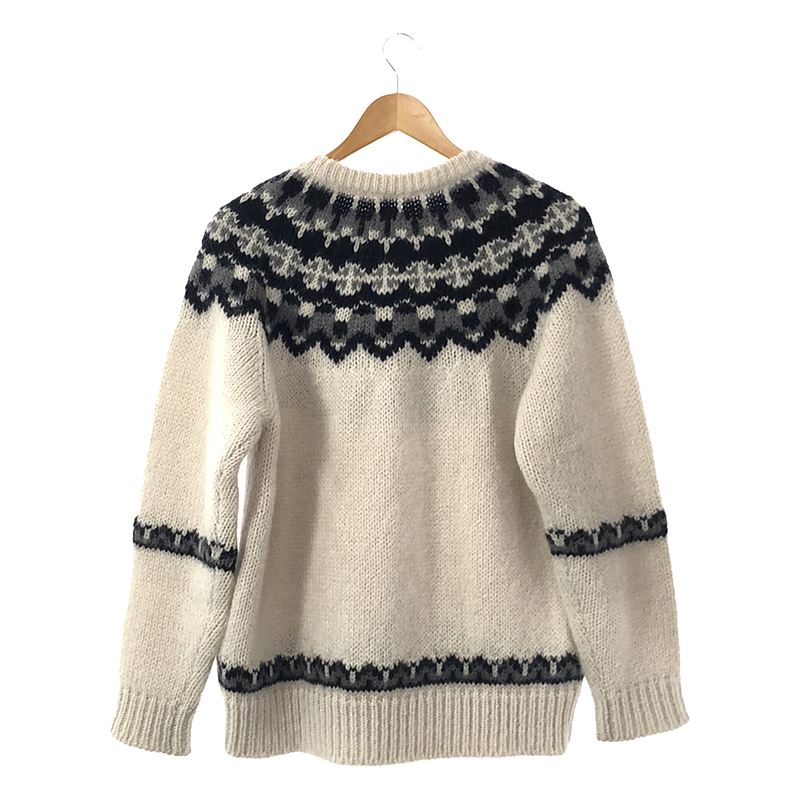 BATONER / バトナ― MOHAIR NORDIC CREW NECK / ノルディック モヘヤ ニット