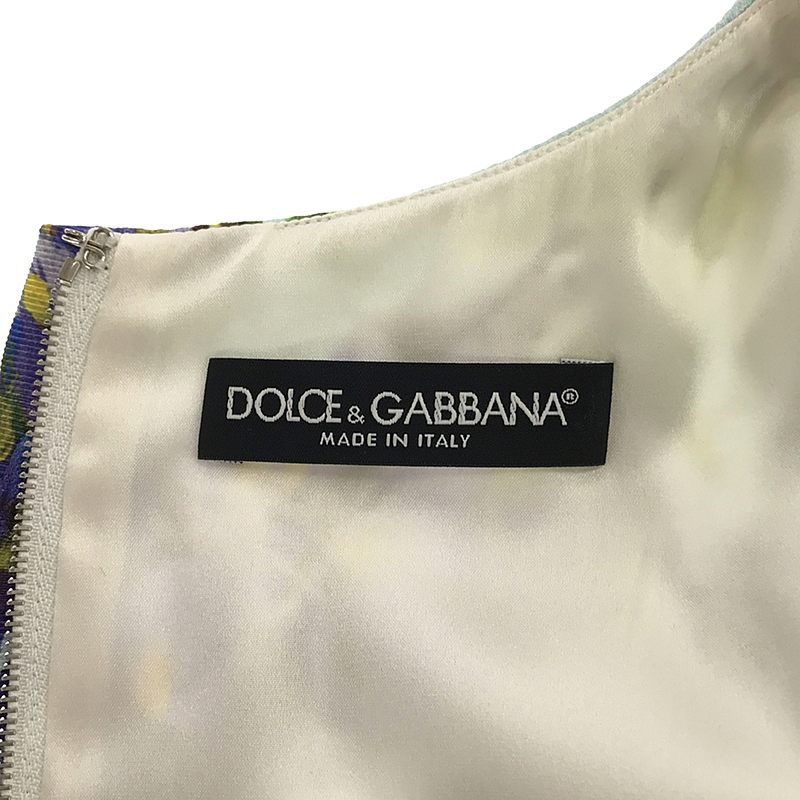 DOLCE＆GABBANA / ドルチェ＆ガッバーナドルガバ フラワー ドレスワンピース / 総裏地