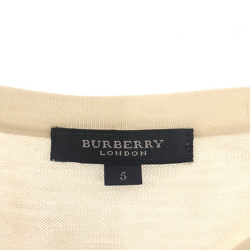 BURBERRY LONDON / バーバリーロンドン アーガイル柄 Vネックニット