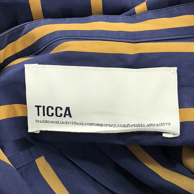 TICCA / ティッカ ストライプシャツワンピース