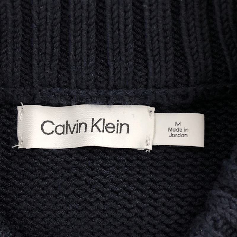 CALVIN KLEIN / カルバンクライン ロゴ モックネック ニット