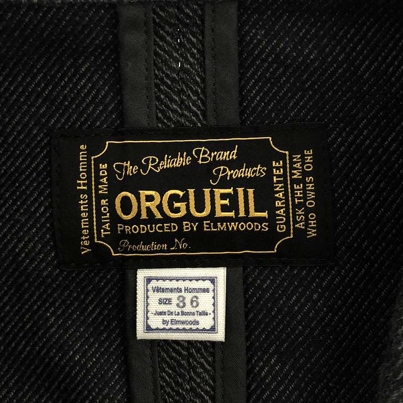 ORGUEIL / オルゲイユ コットンツイル ショールカラー コサックジャケット