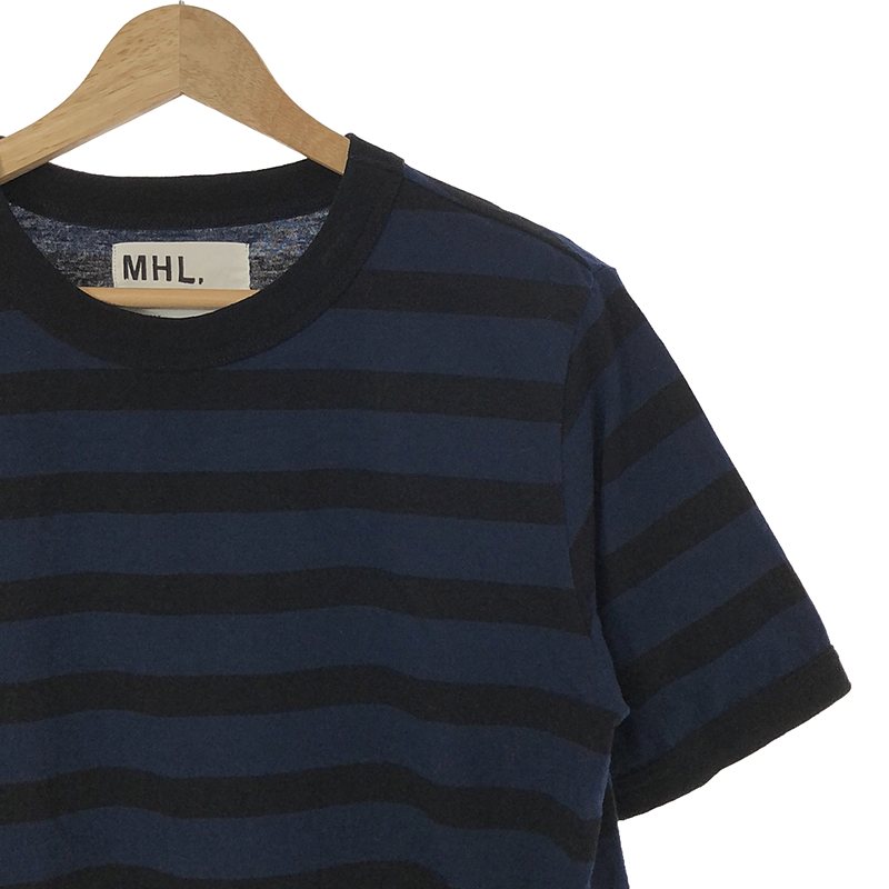 MHL. / エムエイチエルマーガレットハウエル COTTON LINEN STRIPE JERSEY コットン リネン ボーダーTシャツ