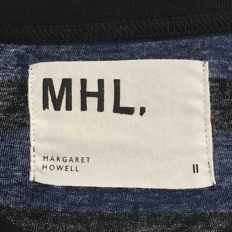 MHL. / エムエイチエルマーガレットハウエル COTTON LINEN STRIPE JERSEY コットン リネン ボーダーTシャツ