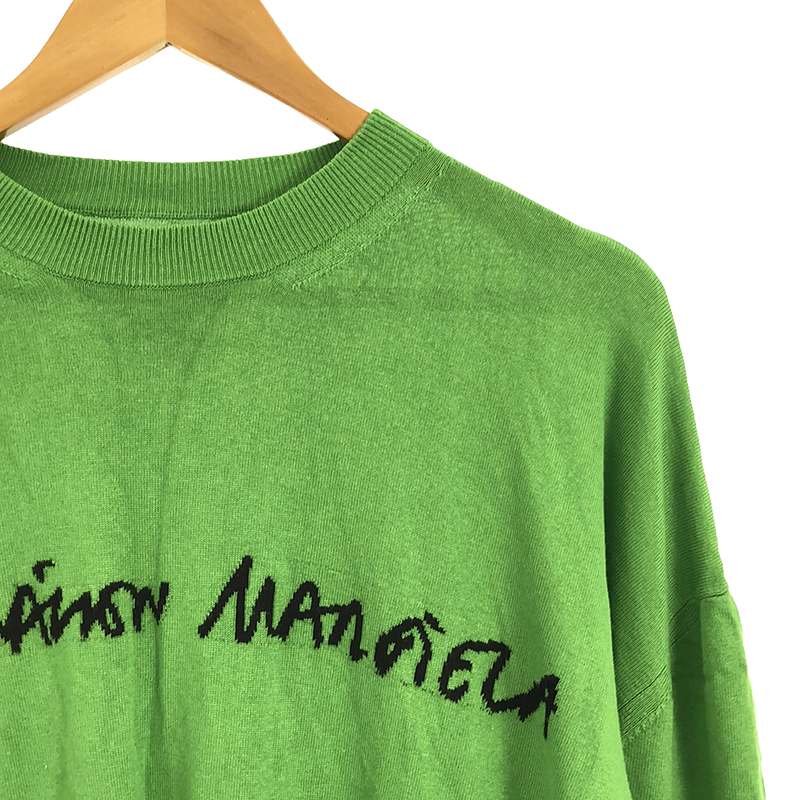 MM6 Maison Margiela / エムエムシックスメゾンマルジェラ ロゴジャガード オーバーサイズ クルーネックニット