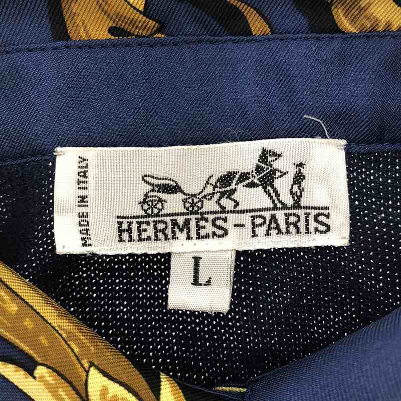 HERMES / エルメス 轡の気品 ニット切替 シャツ