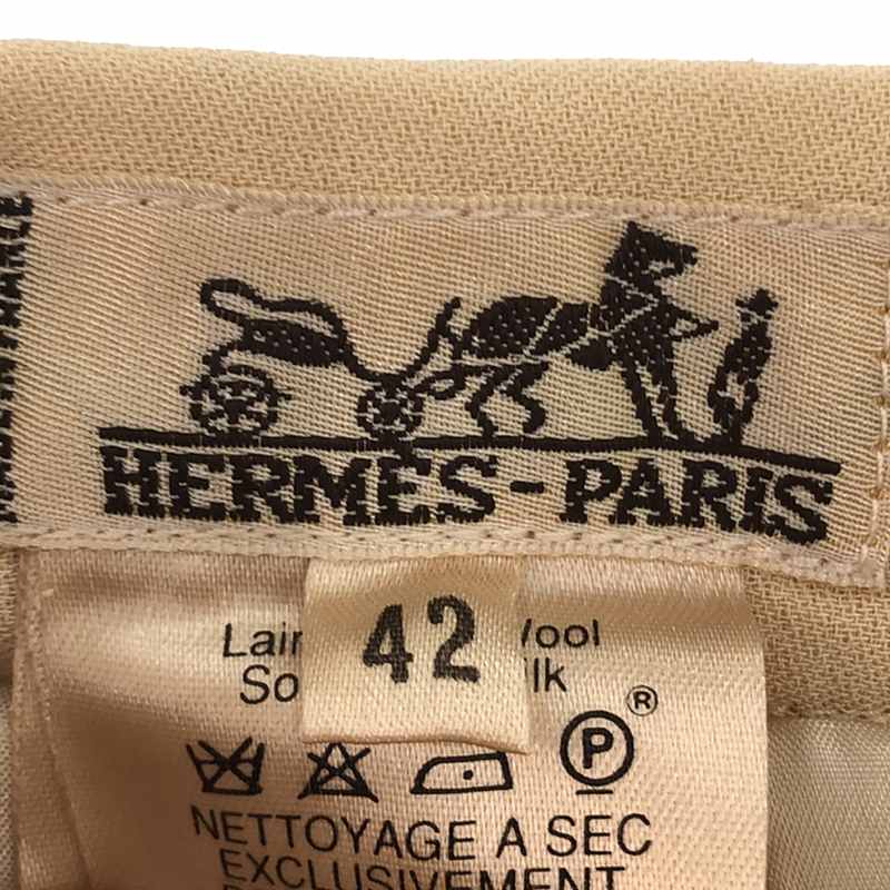 HERMES / エルメス シルク混 タイトスカート