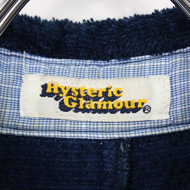 HYSTERIC GLAMOUR / ヒステリックグラマー ロゴ刺繍パイル シャツワンピース