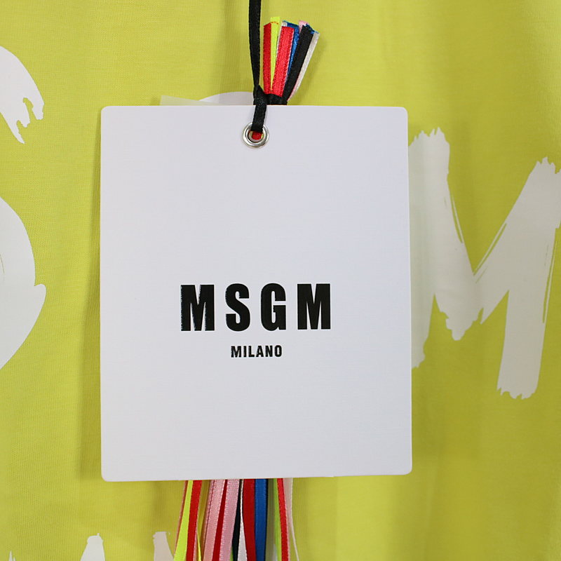 MSGM / エムエスジーエム 手書きロゴプリント Tシャツ