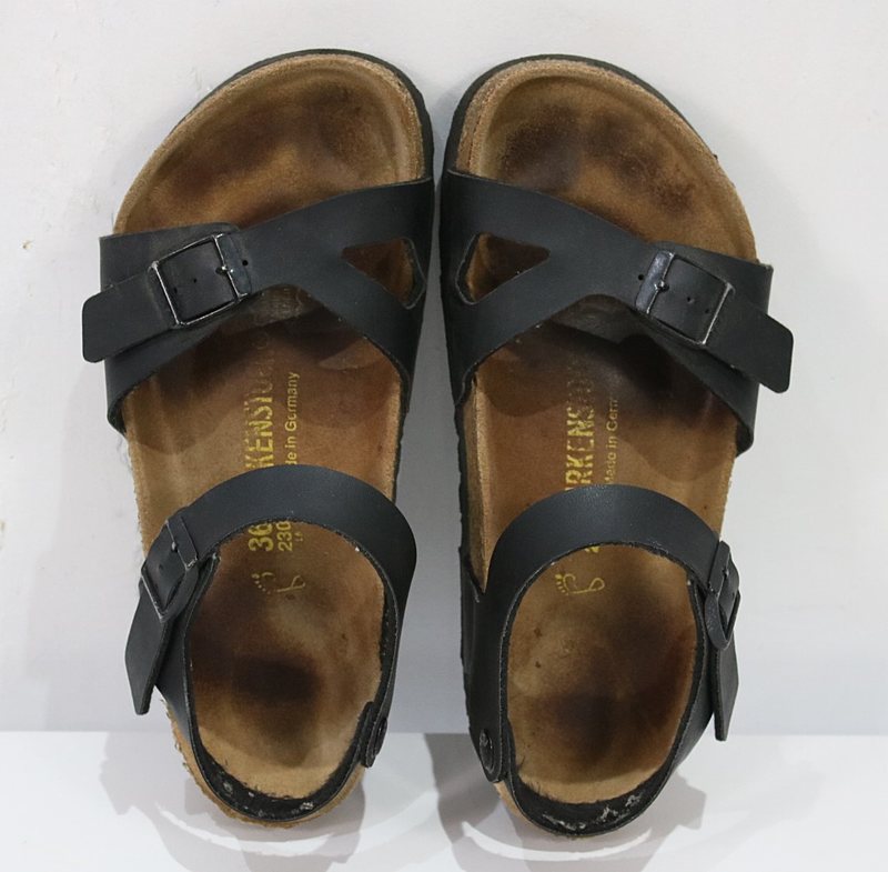 BIRKENSTOCK / ビルケンシュトック Rio アンクルストラップ レザーサンダル