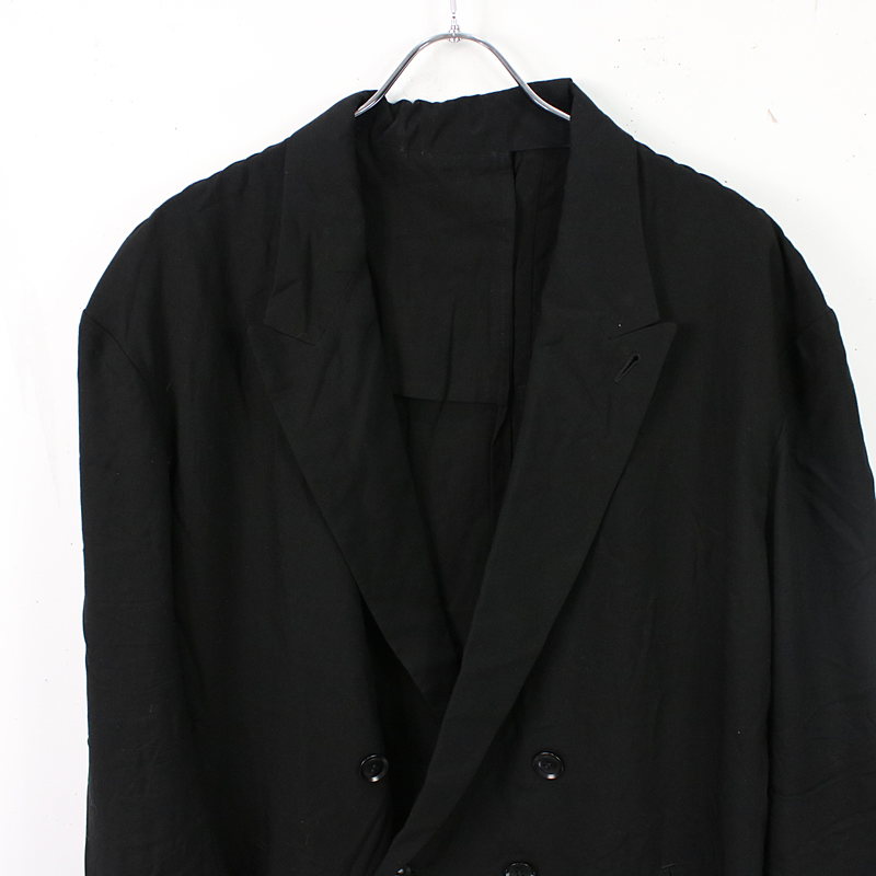 Y's / ワイズ Yohji Yamamoto/ レーヨンブロード ビッグダブルテーラードジャケット