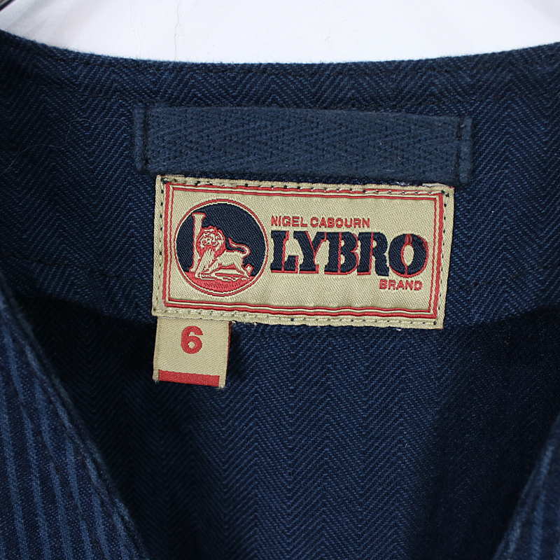 NIGEL CABOURN LYBRO / ナイジェルケーボン ライブロ D-51 V-NECK DRESS MIX 生地切替Vネックワンピース