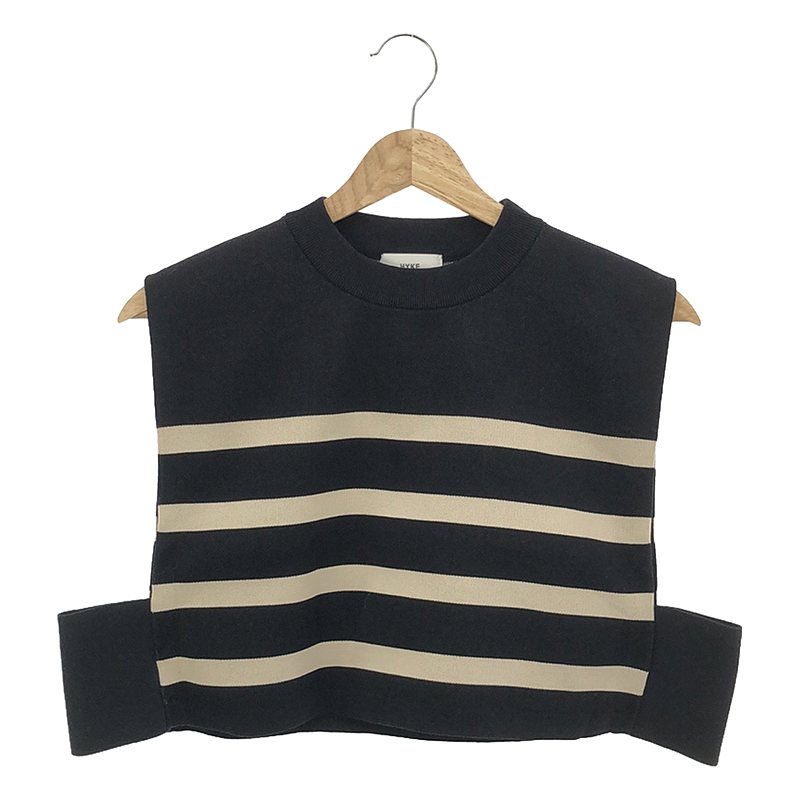 STRIPED SWEATER CROPPED TOP クロップドトップス