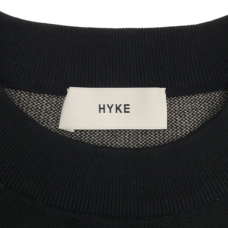 HYKE / ハイク STRIPED SWEATER CROPPED TOP クロップドトップス